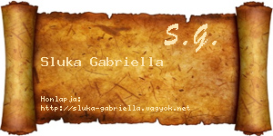 Sluka Gabriella névjegykártya